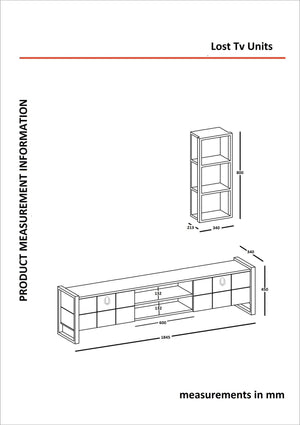 TV Unit Lost - Walnut