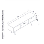 TV Stand Moda - White