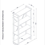 Bookshelf Albatros - Walnut