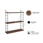 Wall Shelf Armoni 3'lü - Walnut