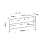 TV Stand Thales Corner - White