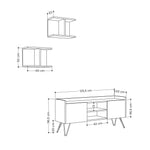 TV Unit Klappe Tv Stand - White, Oak