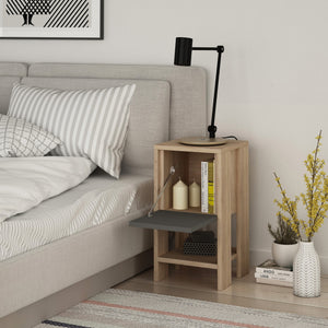 Nightstand Ema - Oak Anthracite