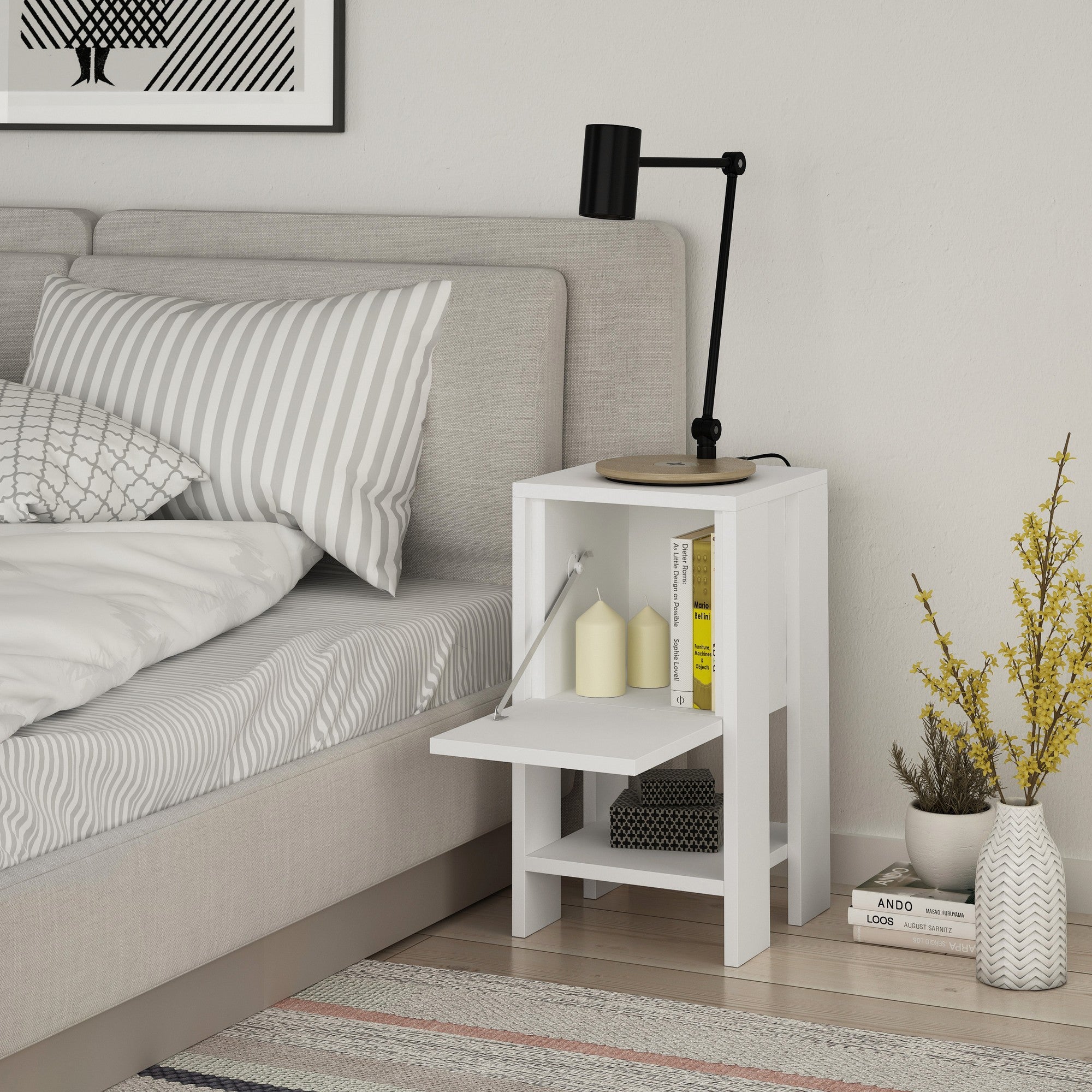 Nightstand Ema - White