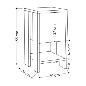 Nightstand Ema - White