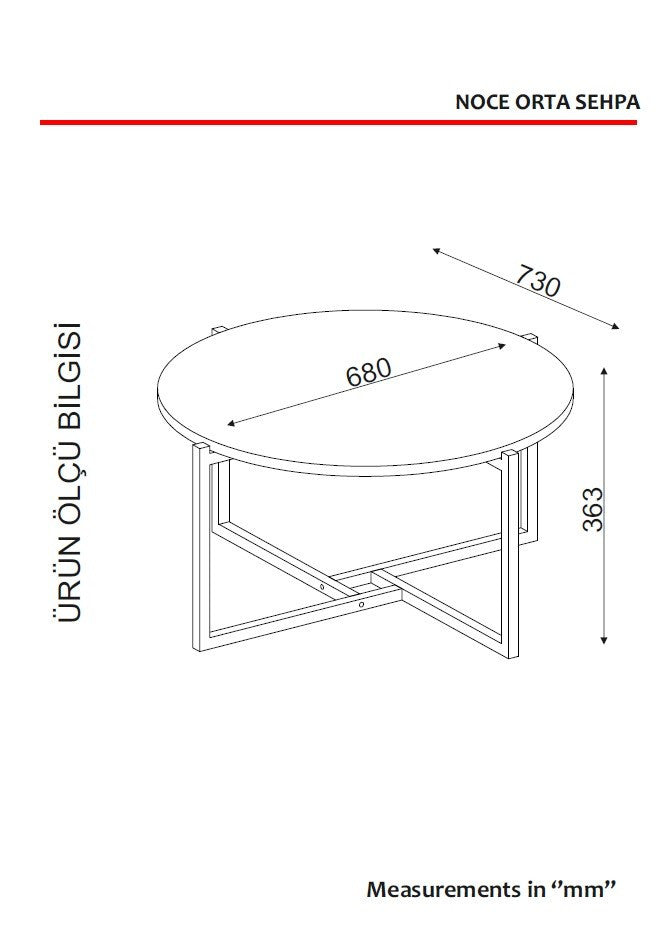 Coffee Table Noce - Walnut