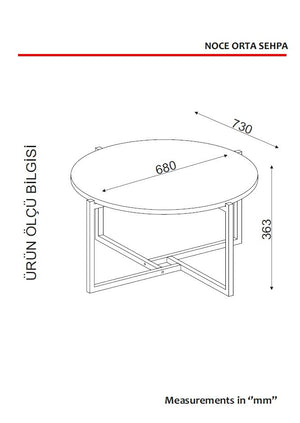 Coffee Table Noce - Walnut