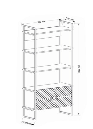 Bookshelf Scala - Walnut