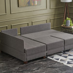 Fly Corner Sofa Bed Left - Brown