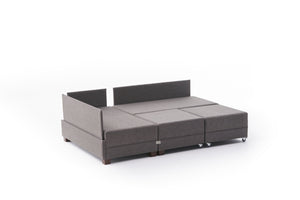 Fly Corner Sofa Bed Left - Brown