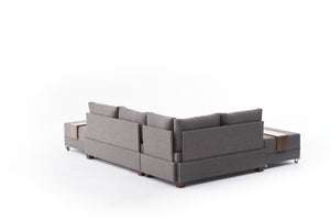 Fly Corner Sofa Bed Left - Brown