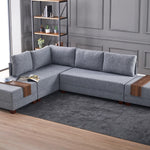 Fly Corner Sofa Bed Left - Brown