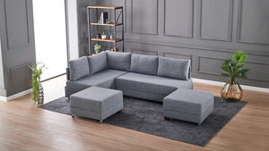 Fly Corner Sofa Bed Left - Brown