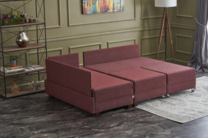Fly Corner Sofa Bed Left - Brown
