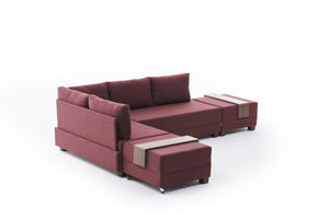 Fly Corner Sofa Bed Left - Brown