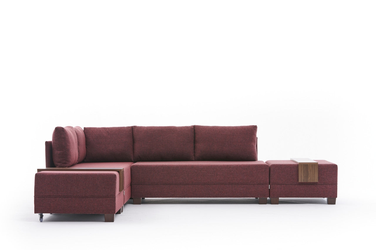 Fly Corner Sofa Bed Left - Brown