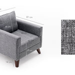 Bella Armchair - Anthracite