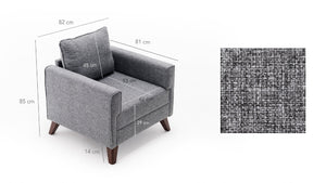 Bella Armchair - Anthracite