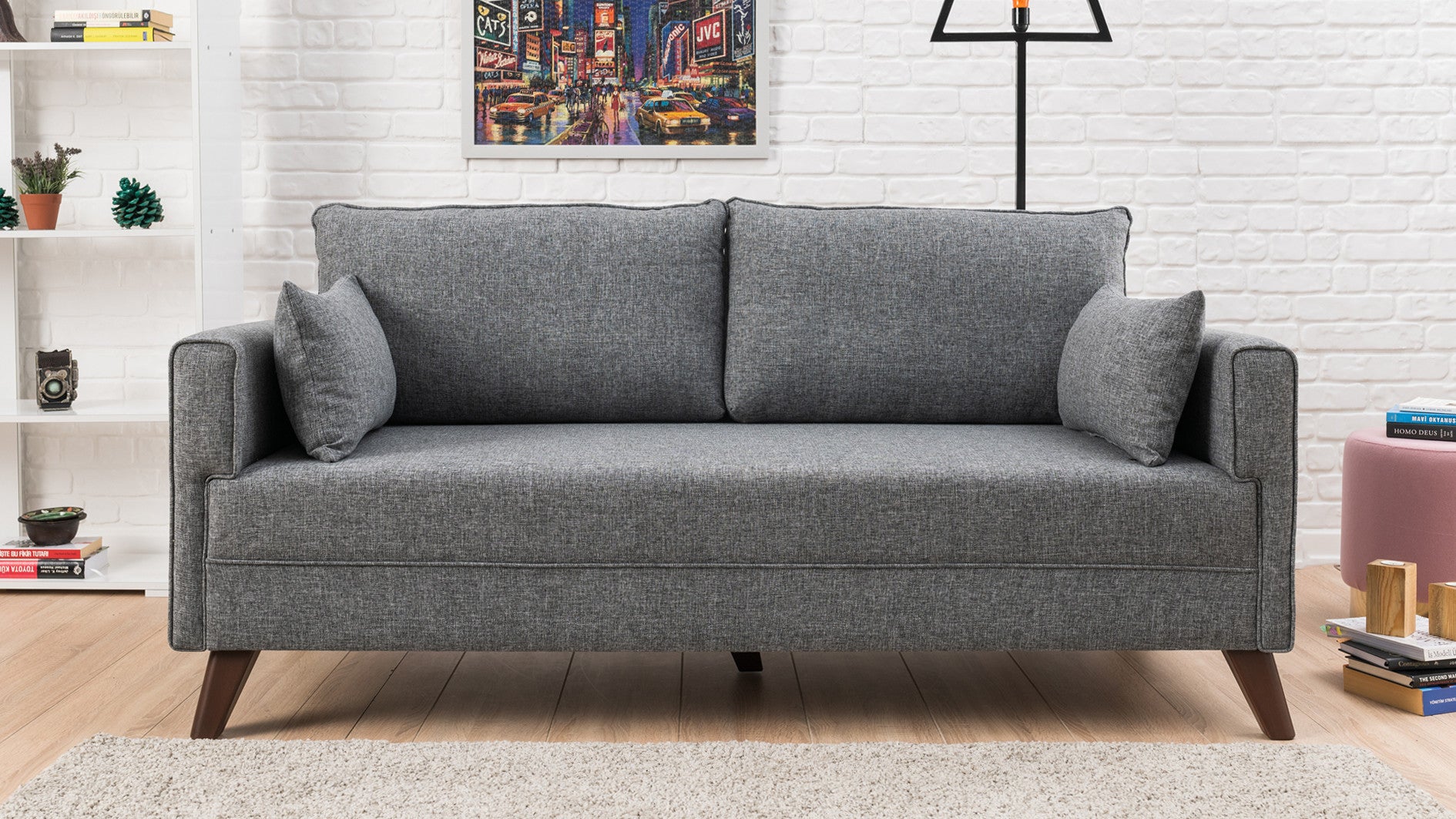 Bella Sofa For 2 Pr - Anthracite