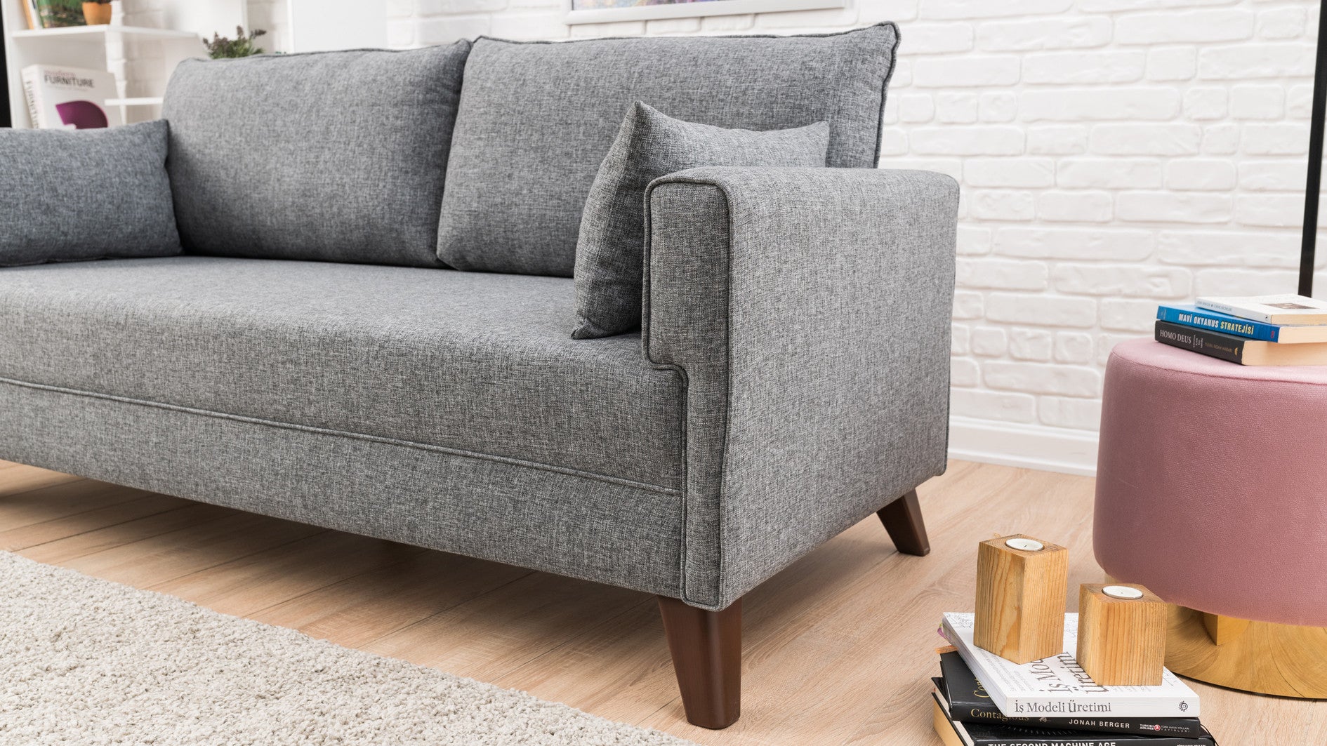 Bella Sofa For 2 Pr - Anthracite
