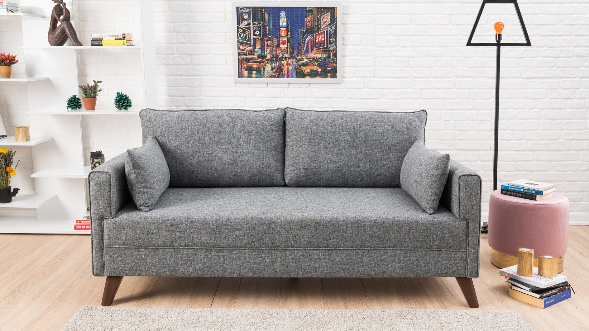 Bella Sofa For 2 Pr - Anthracite