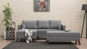 Bella Corner Sofa Left 2-Grey
