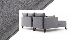 Bella Corner Sofa Left 2-Grey