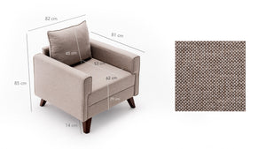 Bella Armchair - Anthracite