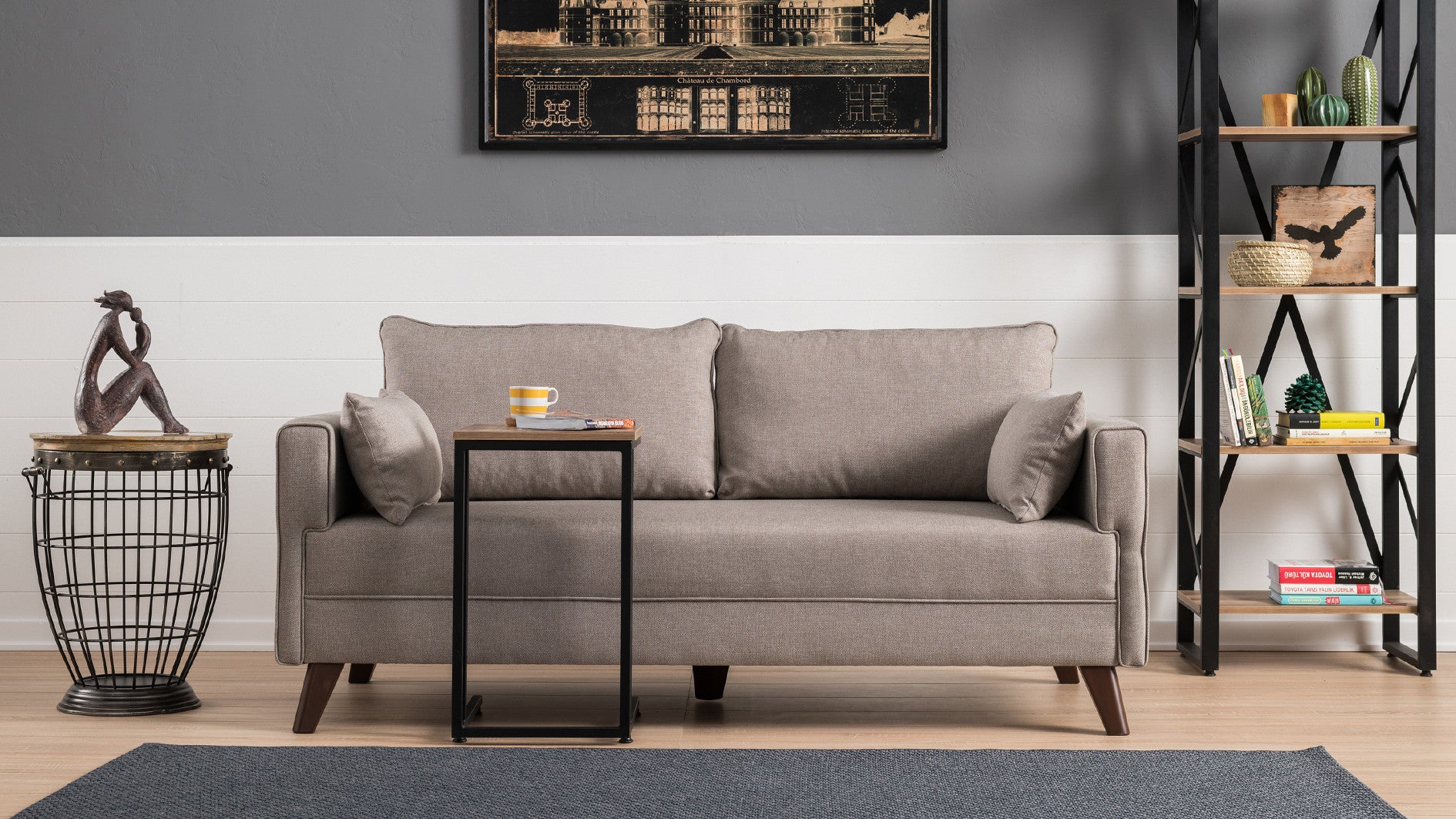 Bella Sofa For 2 Pr - Anthracite