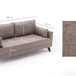 Bella Sofa Bed - Claret Red