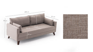 Bella Sofa Bed - Claret Red