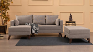 Bella Corner Sofa Left 2-Grey
