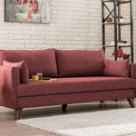 Bella Sofa Bed - Claret Red