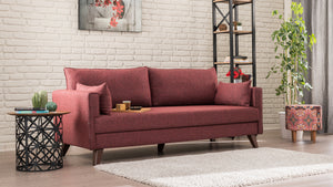 Bella Sofa Bed - Claret Red