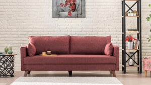 Bella Sofa Bed - Claret Red