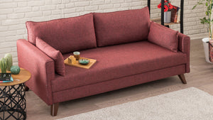 Bella Sofa Bed - Claret Red