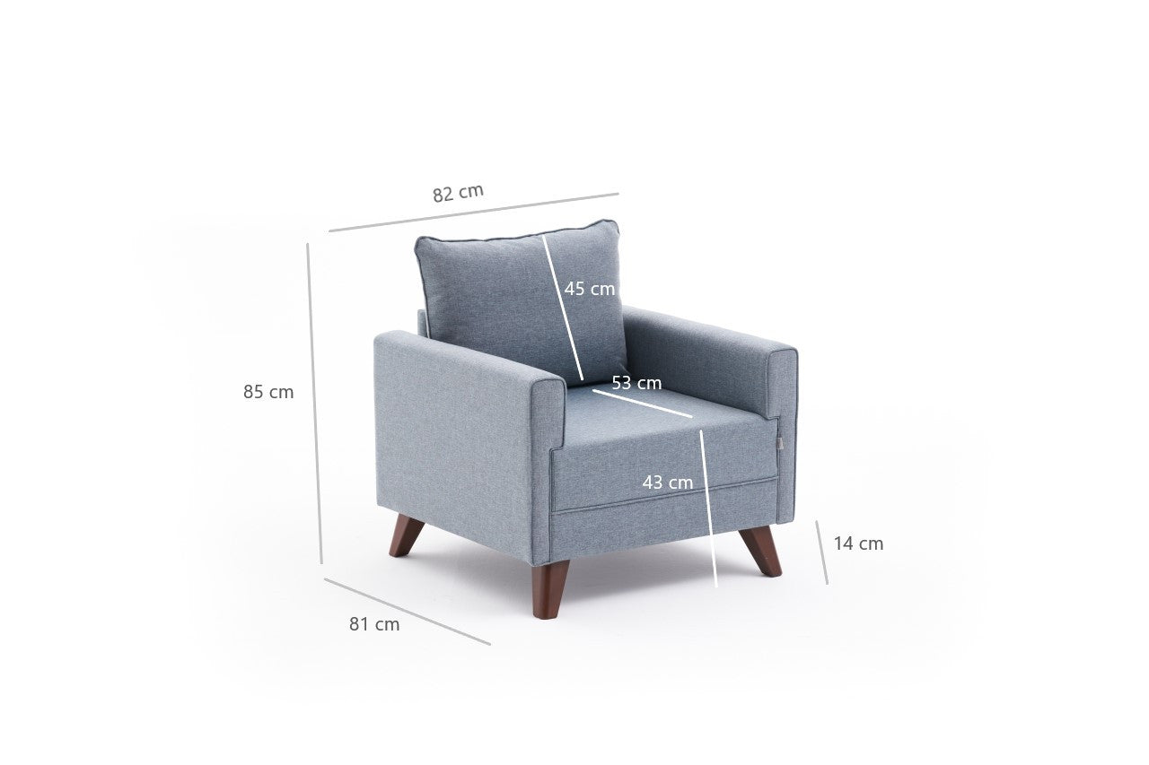 Bella Armchair - Anthracite