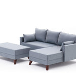 Bella Mini Corner Sofa Right - Brown