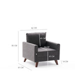 Bella Armchair - Anthracite