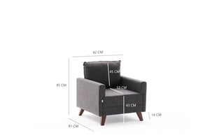 Bella Armchair - Anthracite
