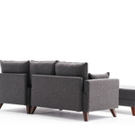 Bella Mini Corner Sofa Right - Brown