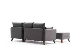 Bella Mini Corner Sofa Right - Brown
