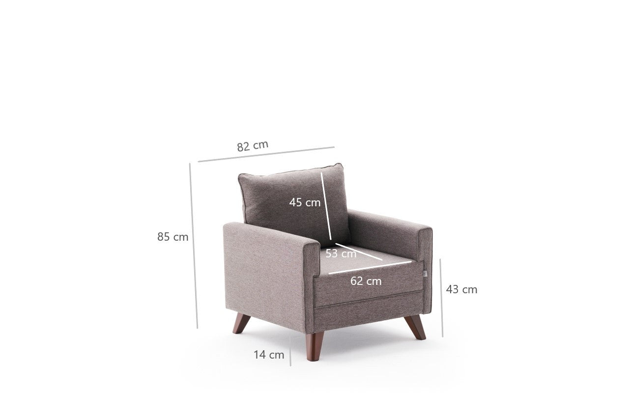 Bella Armchair - Anthracite