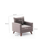 Bella Armchair - Anthracite