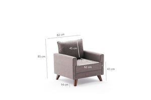 Bella Armchair - Anthracite