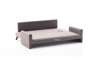Bella Sofa Bed - Claret Red