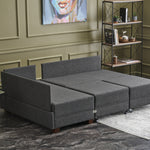 Fly Corner Sofa Bed Left - Brown