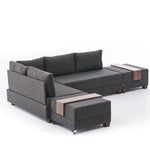 Fly Corner Sofa Bed Left - Brown