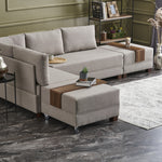 Fly Corner Sofa Bed Left - Brown