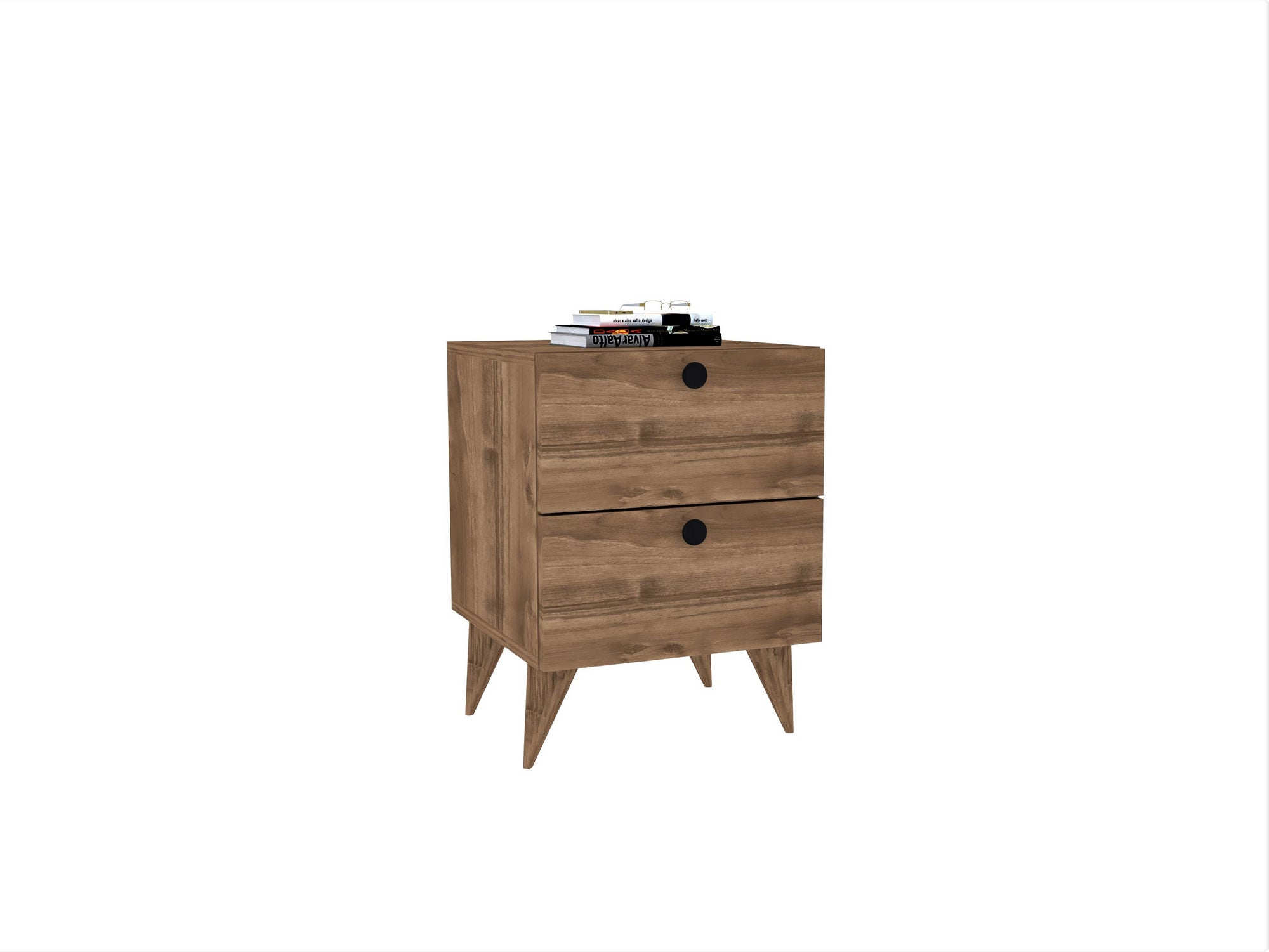 Nightstand Kada - Walnut v2